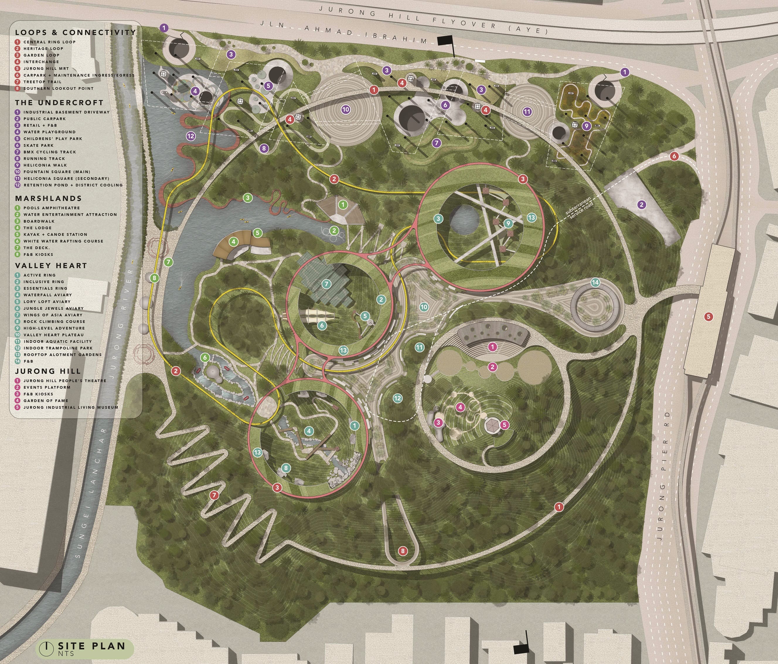 Conceptual plan of an area